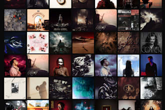 design unique cinematic album cover art