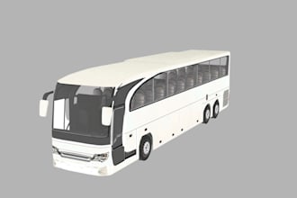 do bus modeling, 3d bus model, truck, 3d bus modeling