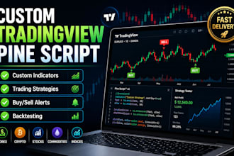 develop custom tradingview pine script indi cators strategies alerts backtesting