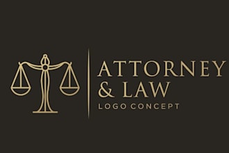do logo for legal, lawyer, attorney and law firm with copyrights