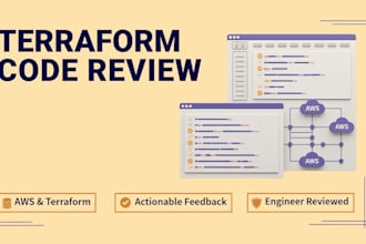 review your terraform code and provide actionable feedback