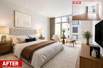 transform empty rooms with virtual staging and virtual furniture