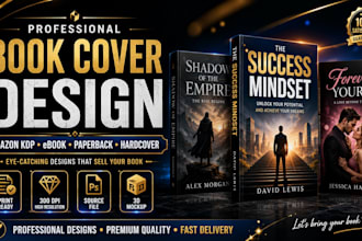 design book covers for amazon KDP, ebook and print