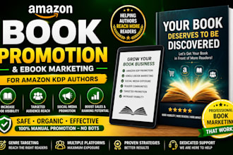 do book promotion and ebook marketing for amazon KDP authors