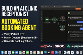 build a n8n ai receptionist for appointment booking ai agent