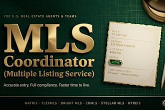 provide mls coordination for real estate agents and brokers