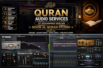 record high quality quran recitation audio for videos