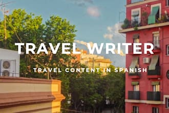 write engaging travel articles and guides for your website
