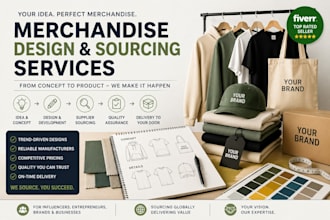 develop and source custom merchandise for your brand