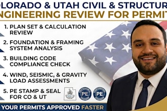 offer colorado and utah civil structural engineering review for permits