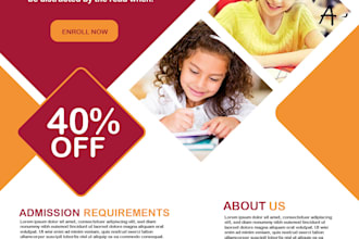 design a professional school flyer,poster and brochure