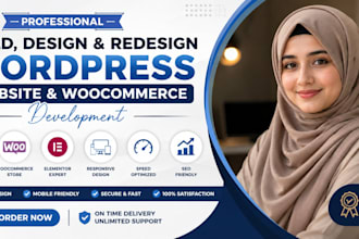 design a professional wordpress or woocommerce website for your business