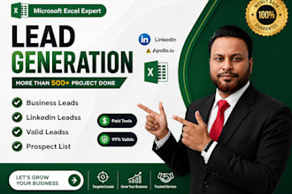 do professional b2b lead generation, linkedin lead generation, prospect list