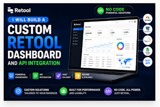 build a custom retool dashboard and api integration
