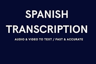 transcribe audio and video in spanish accurately