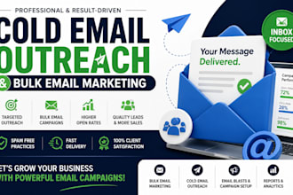 targeted cold email outreach and bulk email marketing campaigns