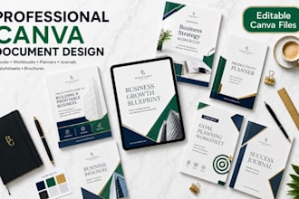 design canva ebook worksheet checklist journal planner and bronchure
