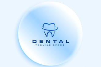 do a modern medical dentist and dental business logo