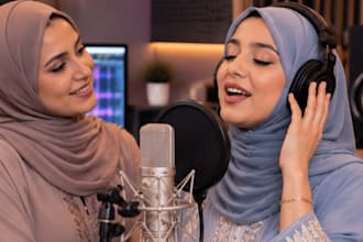 write and sing islamic song nasheed turkish arabic song female singer