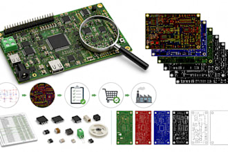 provide pcb design, dfm review and sourcing  support