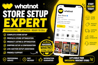 set up and optimize your whatnot store for more sales