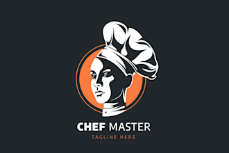 design high quality cooking chef kitchen logo