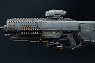 create weapon concept art for you