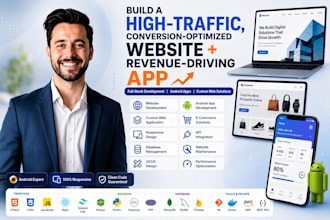 build a high traffic conversion optimized website and revenue driving web app