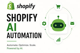 automate shopify store with ai chatbot, ai agent and workflows