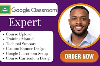 be google classroom manger and course curriculum course module  classroom VA