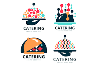 design modern restaurant cafe catering service logo