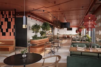renovate restaurant 3d interior,architectural rendering,cafe, coffee shop design