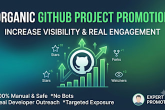 organically promote your github repository to increase visibility