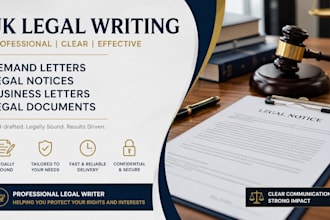 write UK demand letters, legal notices, business letters, and legal documents