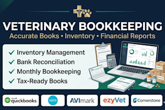 do veterinary bookkeeping in avimark ezyvet cornerstone with inventory payroll