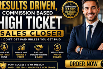 work as your sales closer outbound sales representative b2b cold caller