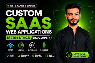 build full stack mern web app or saas mvp