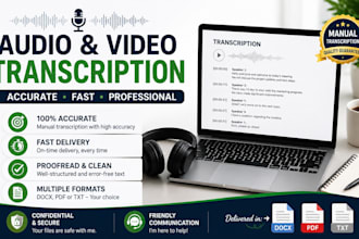 accurately transcribe audio and video into text