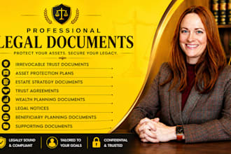 provide asset protection, trust formation, revocable irrevocable trust llc setup