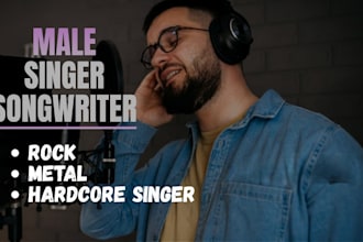 be your powerful male rock, metal and hardcore singer