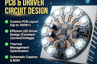 design high power led pcb and led driver circuit