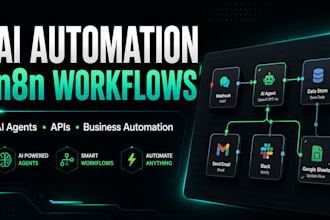 build n8n ai automation workflows and API integrations