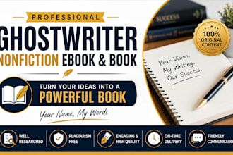 ghostwrite an engaging nonfiction ebook for amazon KDP