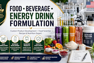 be your food scientist for food, beverage and energy drink formulation