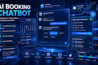 build ai booking chatbot for appointment and reservation scheduling, botpress