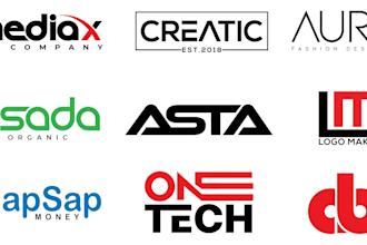 design typography, wordmark, lettermark, text based logo for your