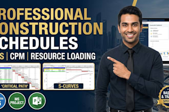 prepare professional construction schedules using primavera p6