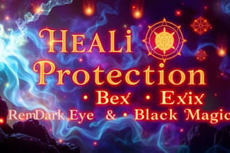 cast energy healing protection spell, remove hex curse evil dark eye black magic