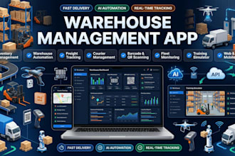 warehouse management app inventory logistics freight courier training simulator