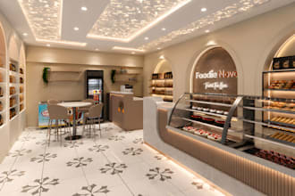 do interior for your small store and coffee shop